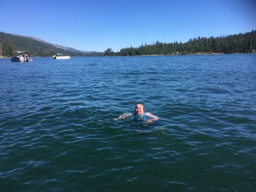 Missy swimming
